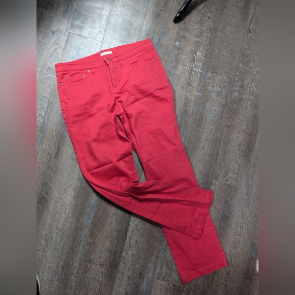 Jones New York Coral Stretch Jeans Straight-Leg Pants - Picture 1 of 10